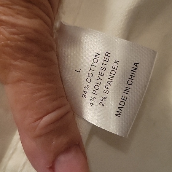 Johnny Was white jean jacket, long sleeve - Picture 10 of 11